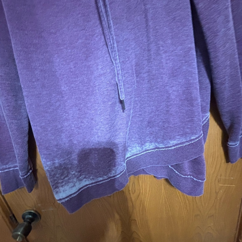 Cozy Purple Pullover Sweatshirt with Funnel Neck - Picture 5 of 7